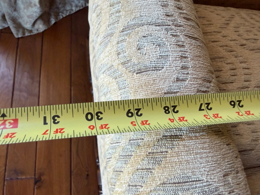 Oversized Upholstered Open Armchair With Brass Nailhead Trim 30'W X 30'D X 46'H [Photo 5]