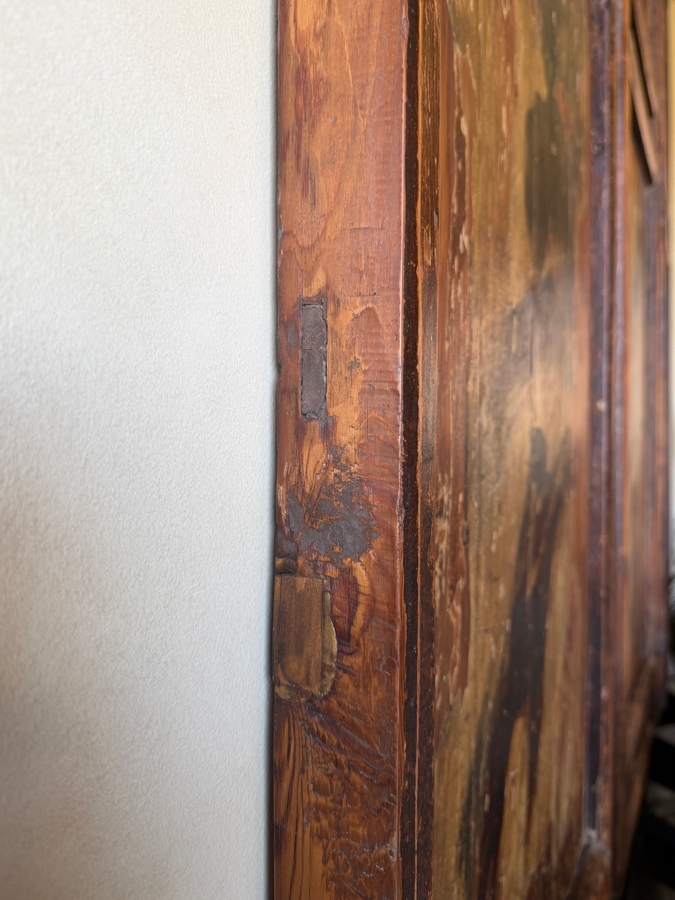 Large Antique Chinese Wooden Screen Panels (Does Not Include Carved Sculptures At Base Of Panels) 25'W X 106'H X 2.5'D [Photo 6]