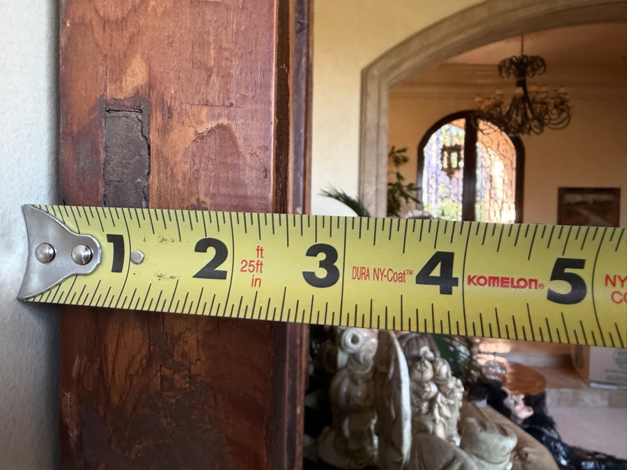 Large Antique Chinese Wooden Screen Panels (Does Not Include Carved Sculptures At Base Of Panels) 25'W X 106'H X 2.5'D [Photo 10]