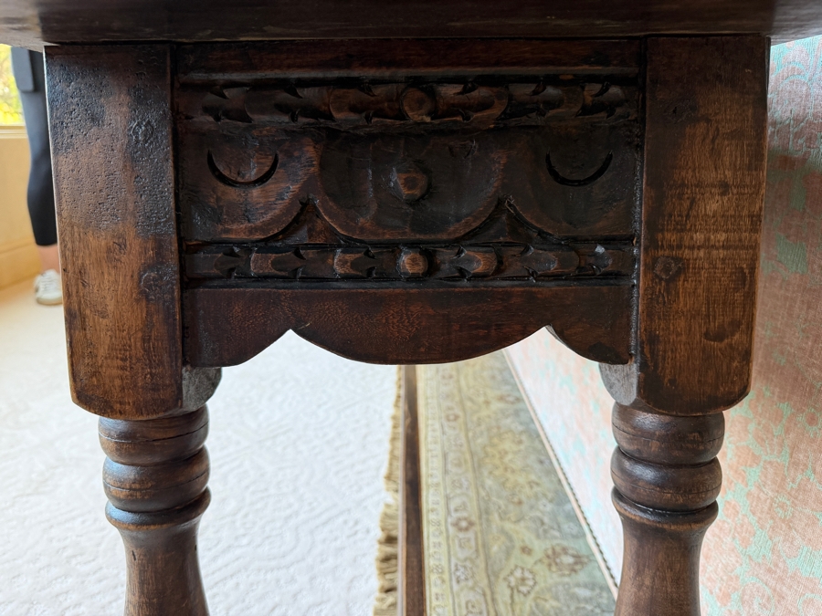 Carved Wooden Sofa Console Table 70W X 19D X 30H [Photo 5]