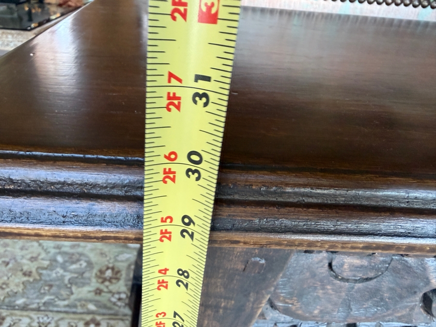 Carved Wooden Sofa Console Table 70W X 19D X 30H [Photo 8]