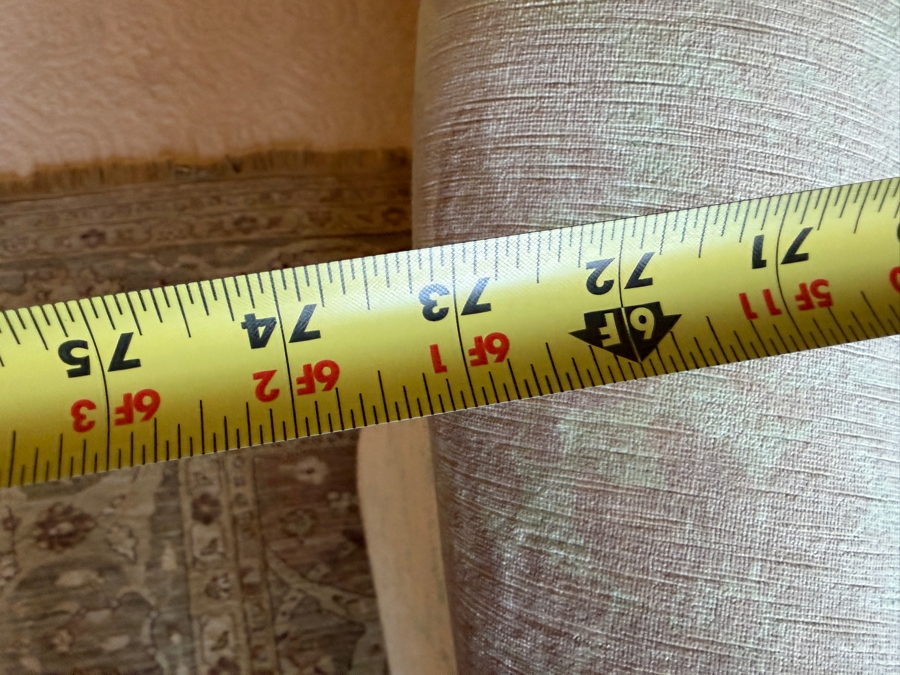 Upholstered Loveseat Sofa With Brass Nailhead Trim 73W X 41D X 34H [Photo 6]