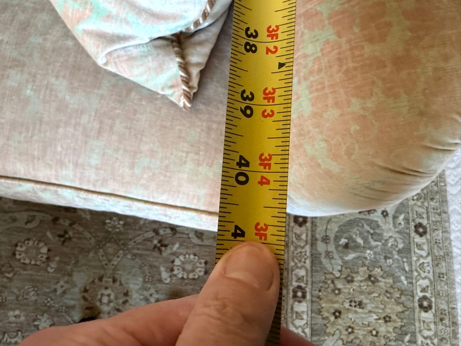 Upholstered Loveseat Sofa With Brass Nailhead Trim 73W X 41D X 34H [Photo 7]