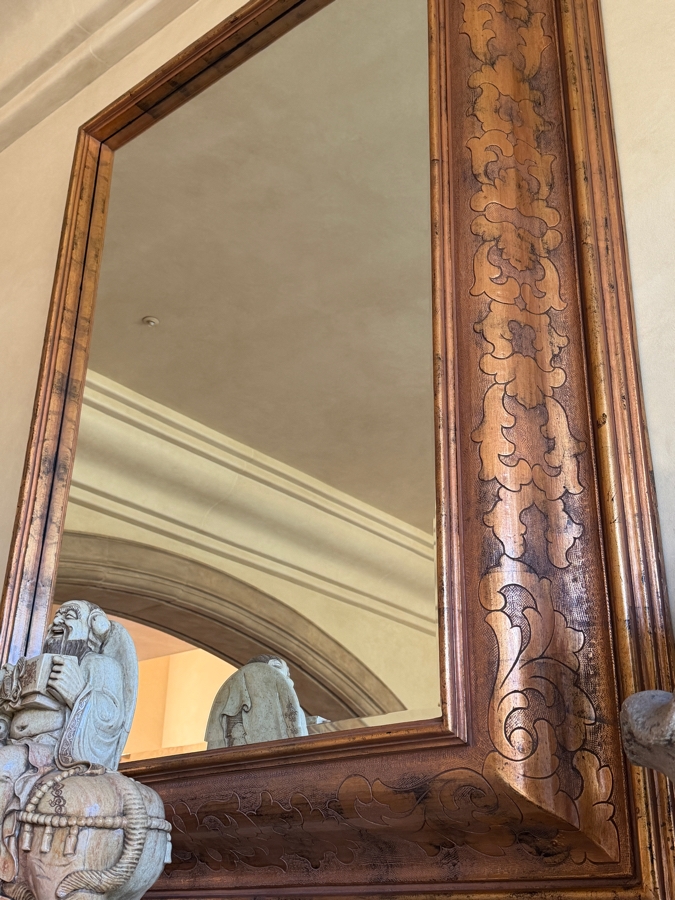 HUGE Gold Tone Beveled Glass Wall Mirror 56W X 78H [Photo 5]