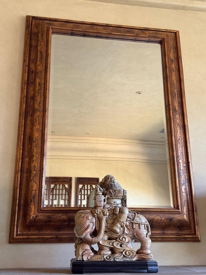 HUGE Gold Tone Beveled Glass Wall Mirror 56W X 78H [Photo 4]