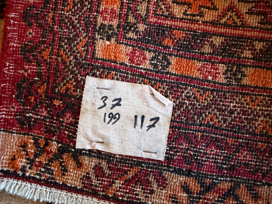 Vintage Hand Woven Wool Bokhara Area Rug 44 X 79 [Photo 9]