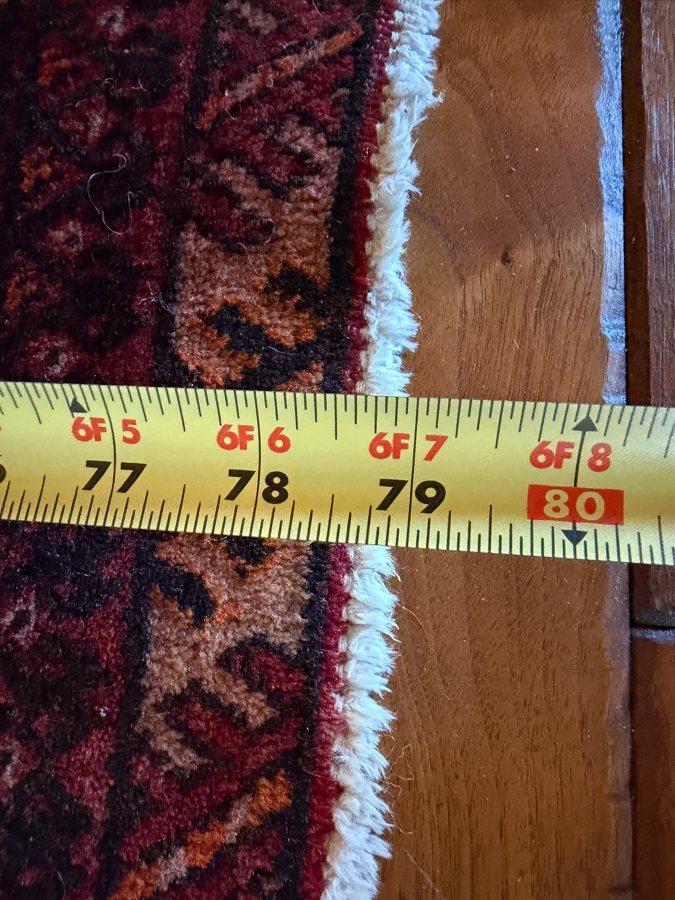 Vintage Hand Woven Wool Bokhara Area Rug 44 X 79 [Photo 11]