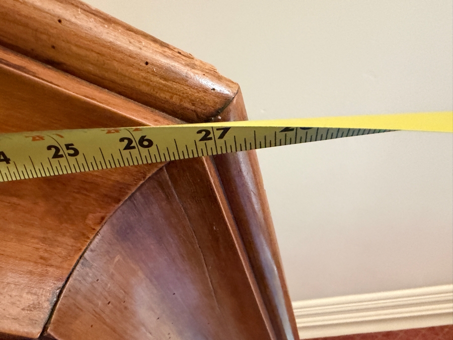 Stunning Antique Louis XV Wooden Wardrobe Cabinet Armoire 40W X 27D X 91H [Photo 13]