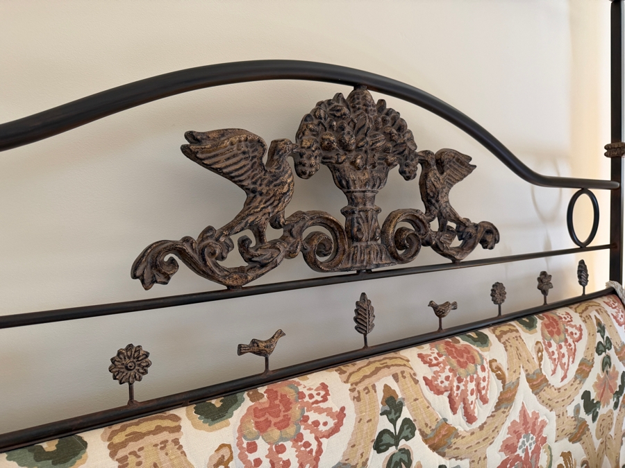 Fabulous Metal Canopy Bed With Bedding, Pillows And California King Mattress 72 X 84 [Photo 8]