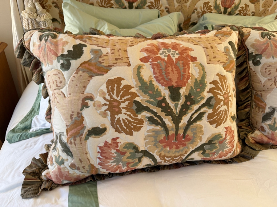 Fabulous Metal Canopy Bed With Bedding, Pillows And California King Mattress 72 X 84 [Photo 6]