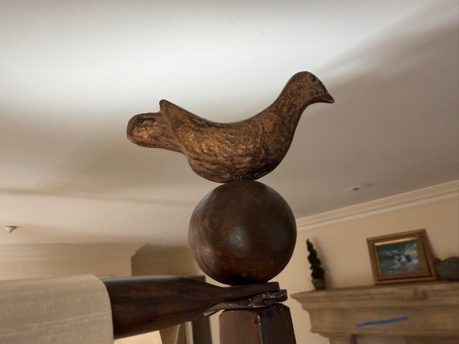 Fabulous Metal Canopy Bed With Bedding, Pillows And California King Mattress 72 X 84 [Photo 9]