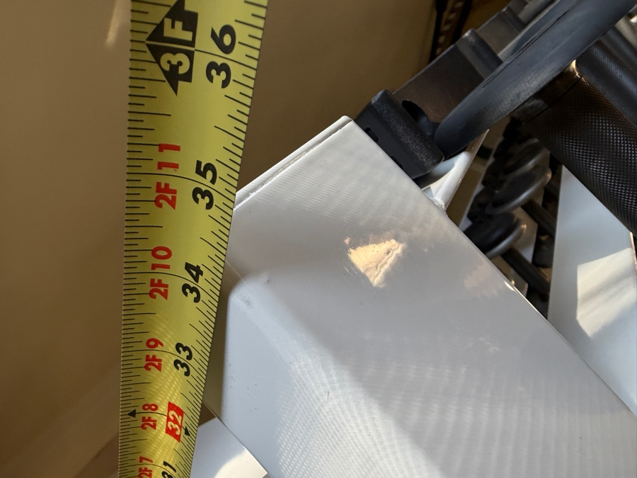 Large Powder Coated Metal Dumbbell Rack With Assorted Dumbbells 93W X 27D X 35H [Photo 11]