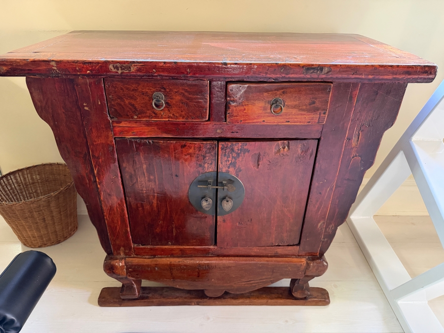 Antique Chinese Wooden Altar Cabinet Table 35W X 17D X 30H
