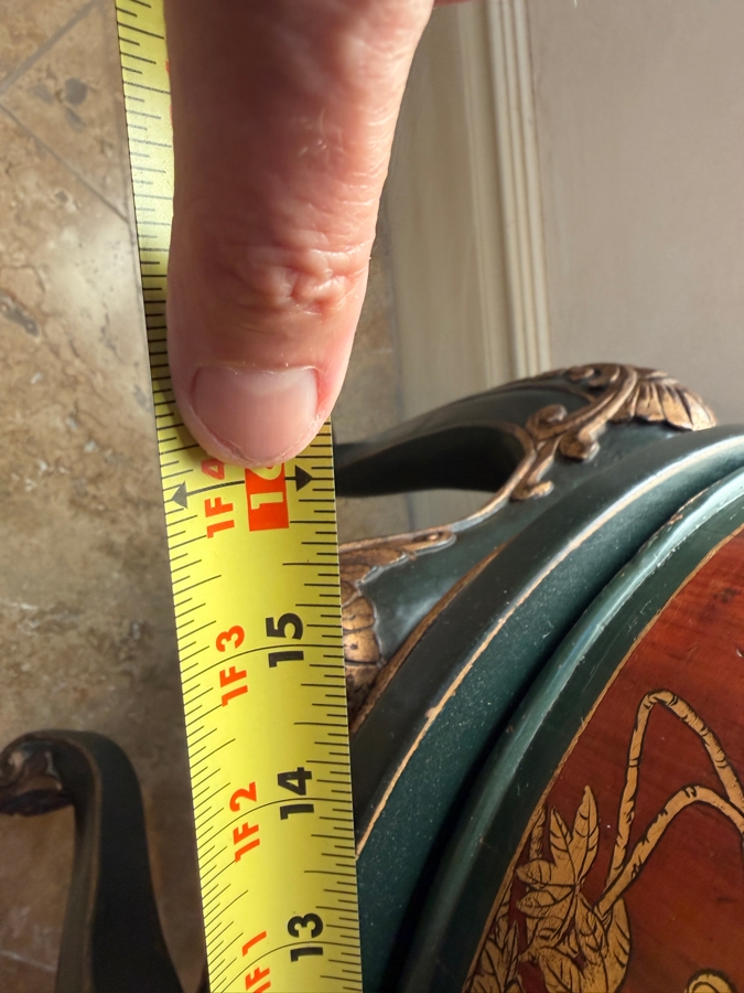 Vintage Chinese Three Tiered Lacquer Wedding Basket With Stand 16W X 35H [Photo 4]