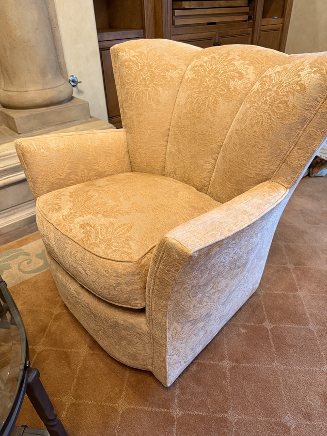 Pair Of Stunning Upholstered Down Armchairs 35W X 36D X 35H [Photo 3]