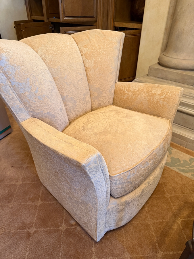 Pair Of Stunning Upholstered Down Armchairs 35W X 36D X 35H [Photo 2]