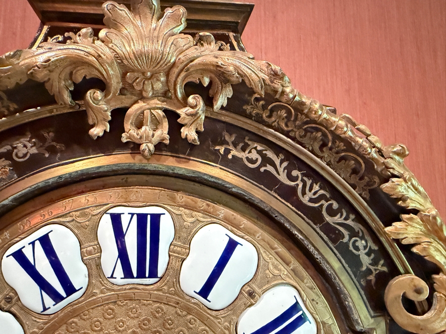 Exceptional Jean-Philippe Gosselin Antique 18th Century French Boulle Bracket Clock Featuring Elaborate Boulle-Style Marquetry With Tortoiseshell And Cut Gilt Brass Inlay Gosselin Paris France Working / Running 15W X 8D X 28H Estimate $10,000-$14,000 [Photo 10]