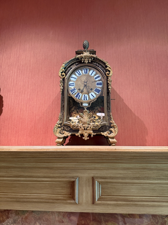 Exceptional Jean-Philippe Gosselin Antique 18th Century French Boulle Bracket Clock Featuring Elaborate Boulle-Style Marquetry With Tortoiseshell And Cut Gilt Brass Inlay Gosselin Paris France Working / Running 15W X 8D X 28H Estimate $10,000-$14,000 [Photo 15]