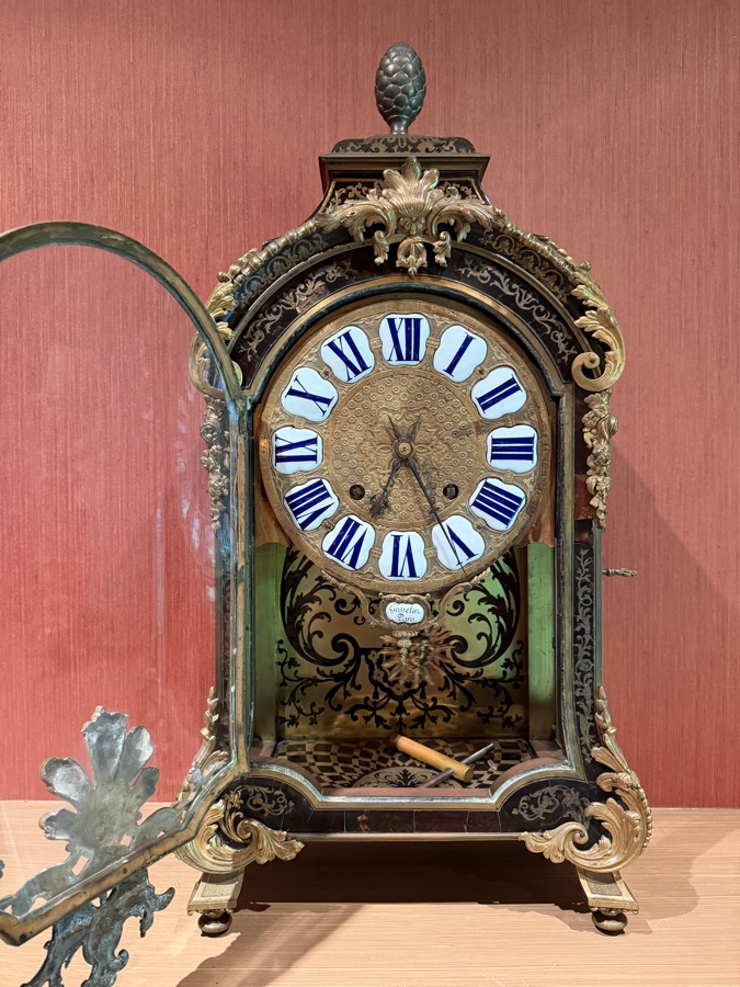Exceptional Jean-Philippe Gosselin Antique 18th Century French Boulle Bracket Clock Featuring Elaborate Boulle-Style Marquetry With Tortoiseshell And Cut Gilt Brass Inlay Gosselin Paris France Working / Running 15W X 8D X 28H Estimate $10,000-$14,000 [Photo 2]