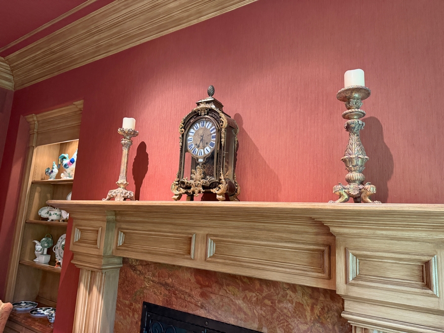 Exceptional Jean-Philippe Gosselin Antique 18th Century French Boulle Bracket Clock Featuring Elaborate Boulle-Style Marquetry With Tortoiseshell And Cut Gilt Brass Inlay Gosselin Paris France Working / Running 15W X 8D X 28H Estimate $10,000-$14,000 [Photo 14]