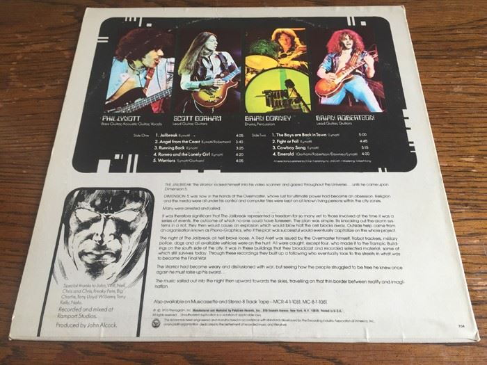 Thin Lizzy ‎- Jailbreak - Mercury ‎- SRM-1-1081 [Photo 2]