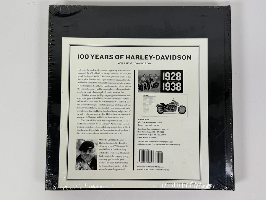 100 Years Of Harley-Davidson: The Official 100th Anniversary Book By Willie G. Davidson (2002 Hardcover Edition)  (RSF) [Photo 3]