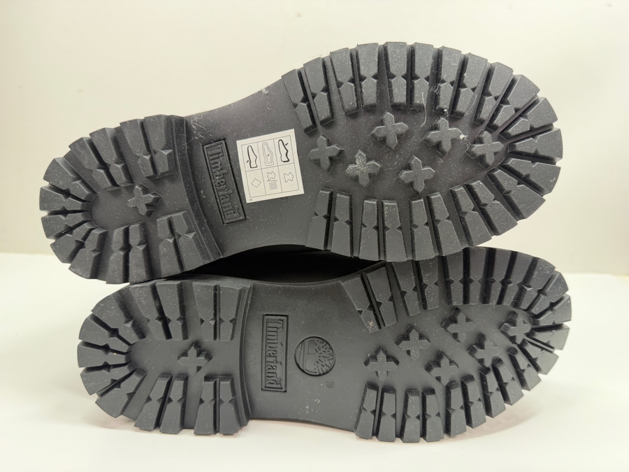 Women's Timberland Premium 6-Inch Waterproof Boots In Black Nubuck Leather Size 8M (HA) [Photo 5]