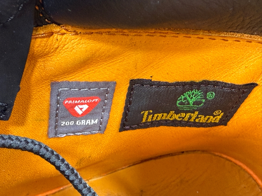 Women's Timberland Premium 6-Inch Waterproof Boots In Black Nubuck Leather Size 8M (HA) [Photo 6]