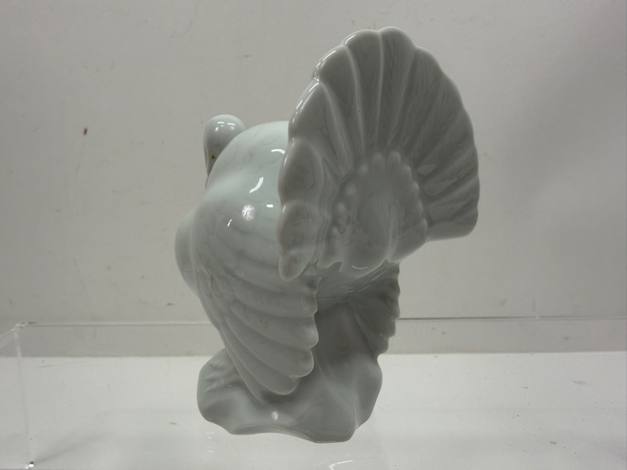 Vintage Haviland Limoges France White Porcelain Glossy Turkey Figurine Sculpture 4'H (RSF) [Photo 4]