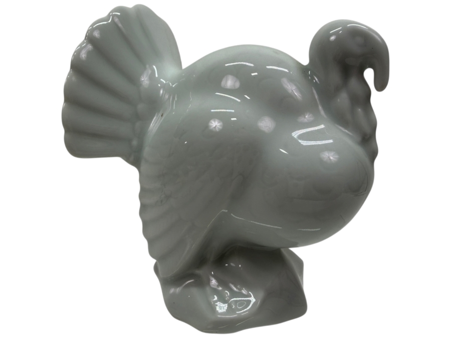 Vintage Haviland Limoges France White Porcelain Glossy Turkey Figurine Sculpture 4'H (RSF)