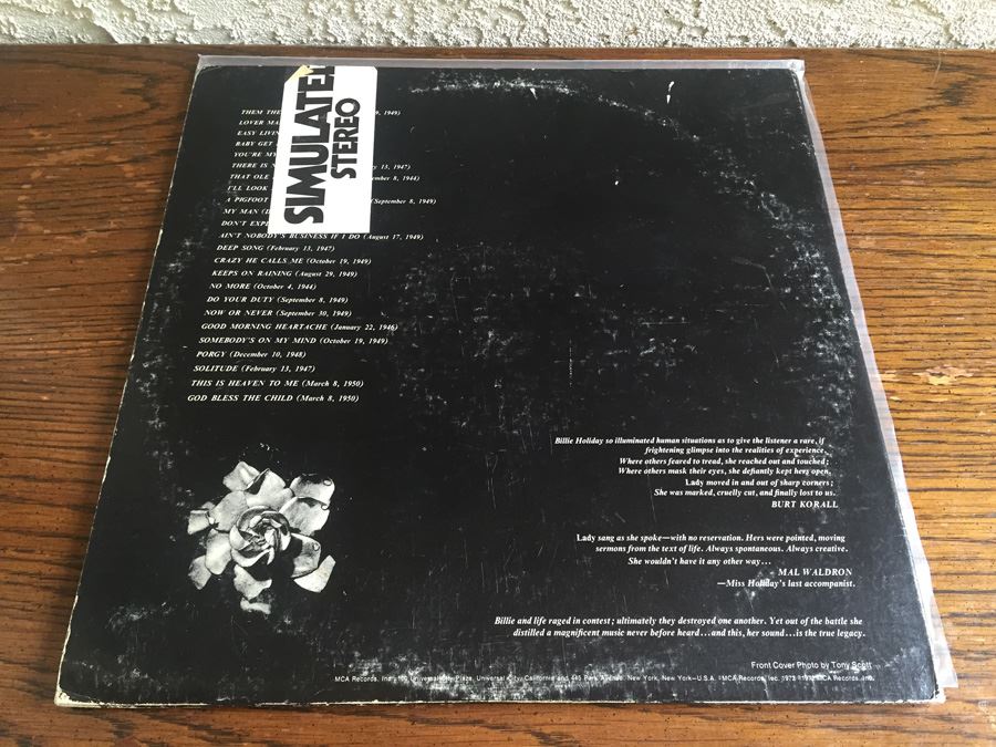 Billie Holiday ‎- The Billie Holiday Story - Decca ‎- DL 78930 [Photo 2]