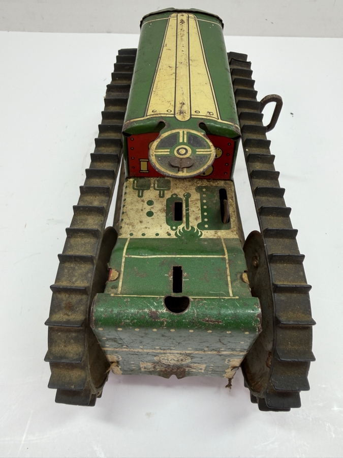 Vintage Marx Tin Litho Wind-Up Farm Tractor Circa 1940s 9W X 4H (RSF) [Photo 5]