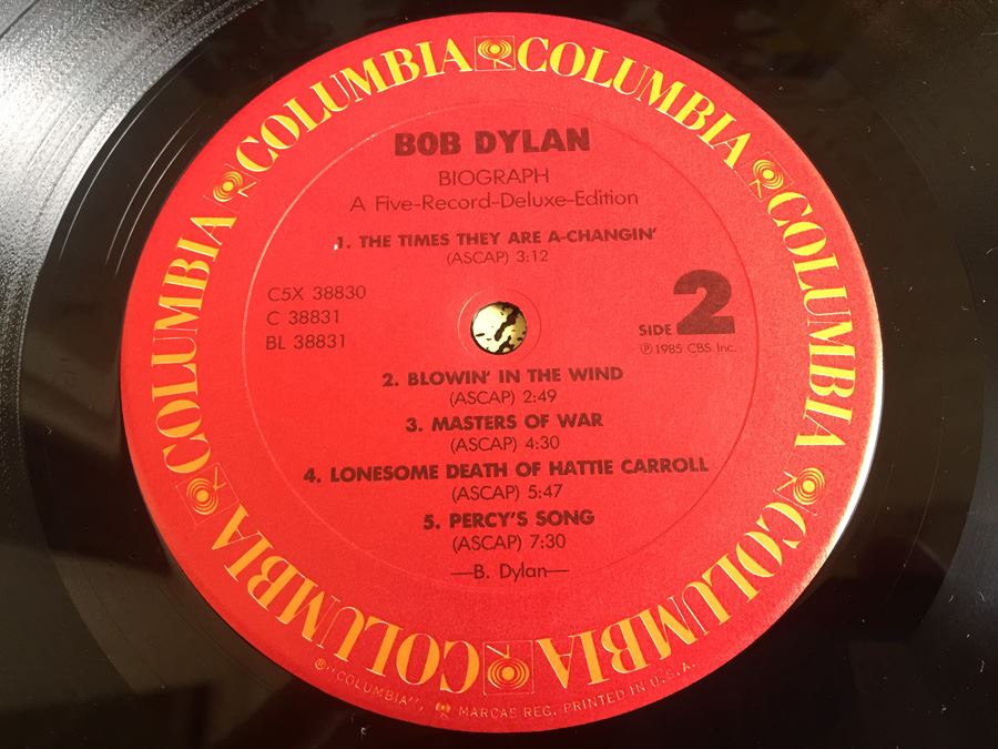 Bob Dylan ‎- Biograph - Columbia ‎- C5X 38830 - 5 x Vinyl - Compilation [Photo 8]