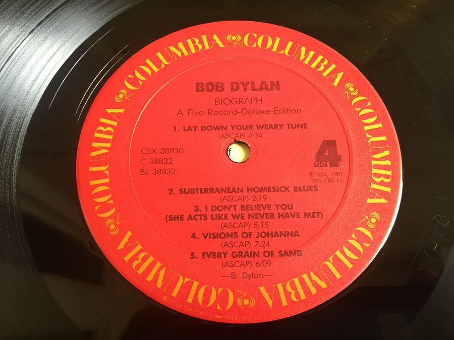 Bob Dylan ‎- Biograph - Columbia ‎- C5X 38830 - 5 x Vinyl - Compilation [Photo 15]