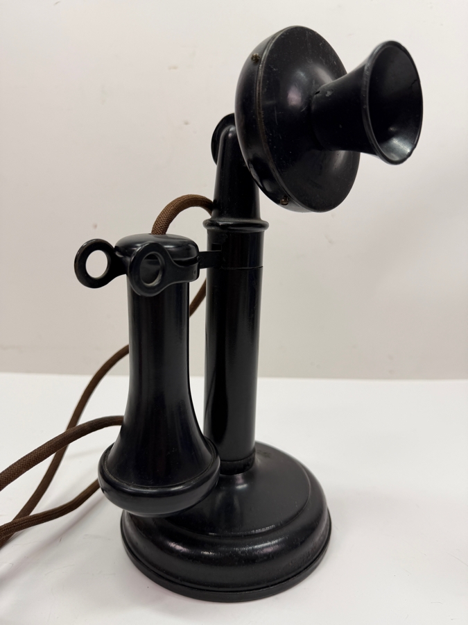 Antique Candlestick Telephone With 1908 Patent Date 11'H (RSF) [Photo 3]