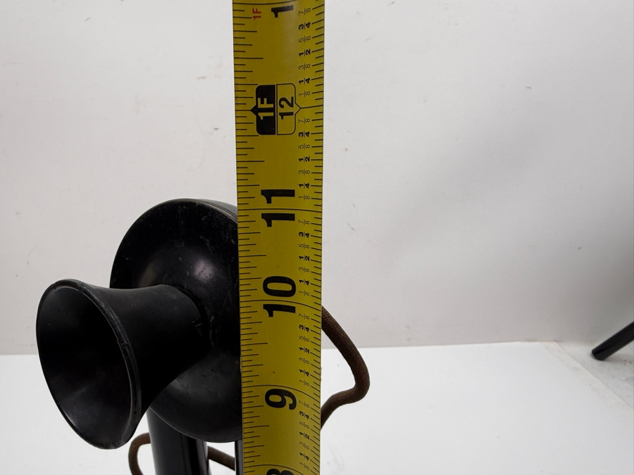 Antique Candlestick Telephone With 1908 Patent Date 11'H (RSF) [Photo 12]