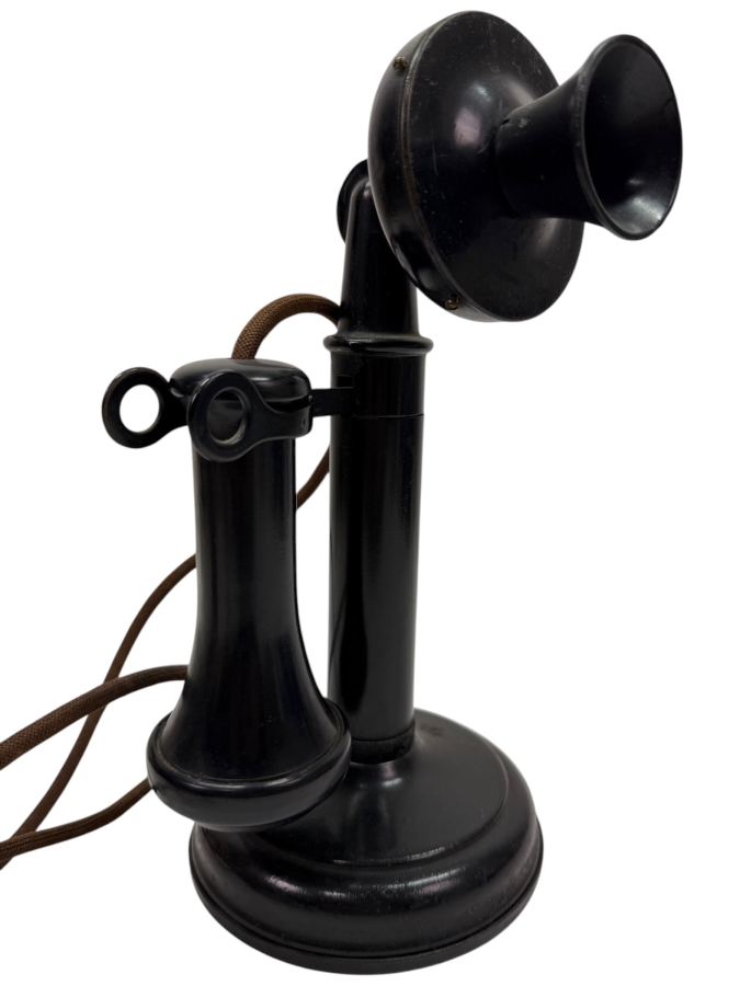 Antique Candlestick Telephone With 1908 Patent Date 11'H (RSF)