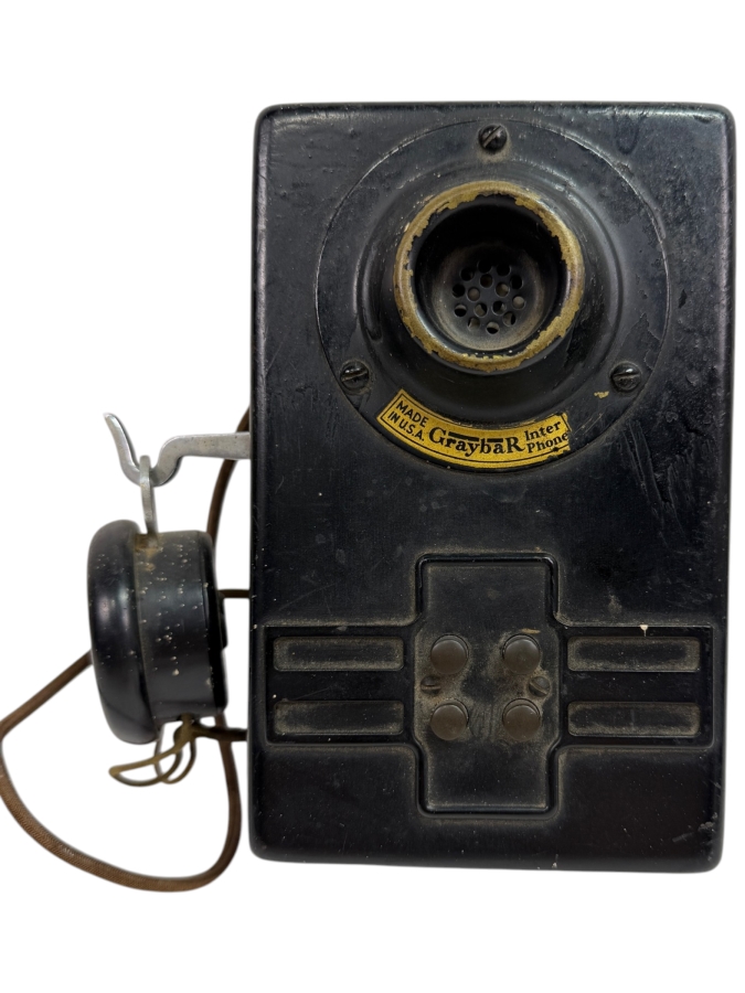 Antique Graybar Inter-Phone Wall-Mounted Intercom System Made By Western Electric Circa Early 20th Century 5W X 7L X 2.75D (RSF)