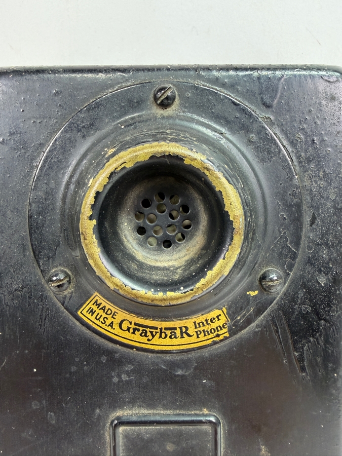 Antique Graybar Inter-Phone Wall-Mounted Intercom System Made By Western Electric Circa Early 20th Century 5W X 7L X 2.75D (RSF) [Photo 3]