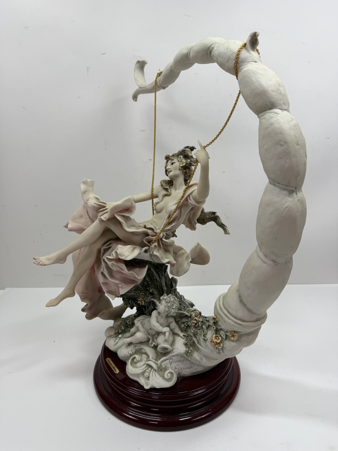 Giuseppe Armani Limited Edition Resin Figurine Titled 'Summertime' Handmade In Italy Numbered 260 Of 5,000 1993 Florence 17'H (RSF) [Photo 5]