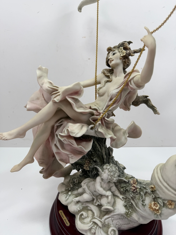 Giuseppe Armani Limited Edition Resin Figurine Titled 'Summertime' Handmade In Italy Numbered 260 Of 5,000 1993 Florence 17'H (RSF) [Photo 6]
