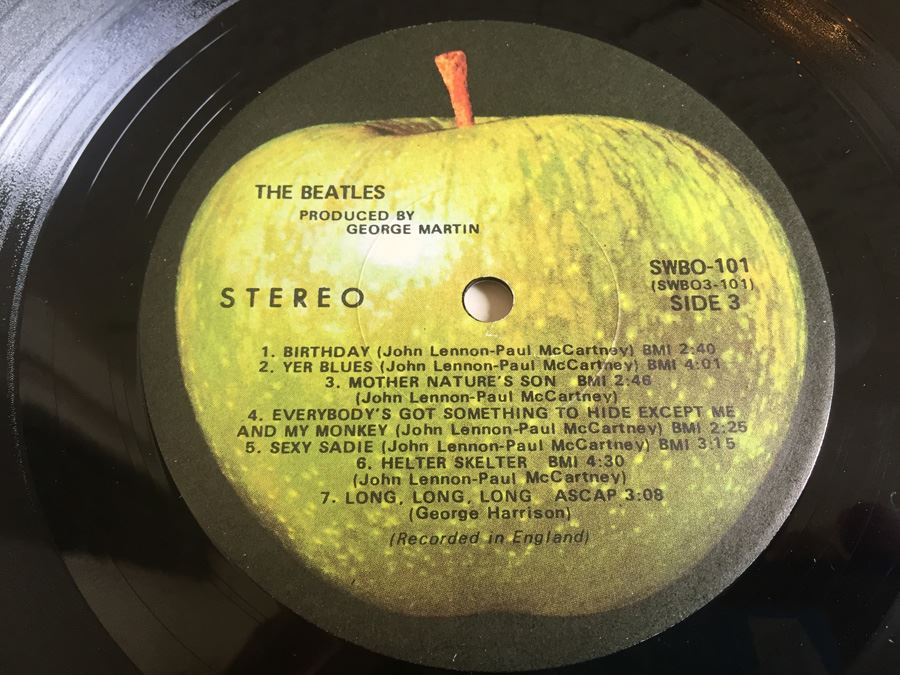 The Beatles ‎ The Beatles Apple Records ‎ SWBO 101 White Album Numbered A 0336544