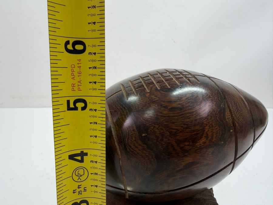 Unique Ironwood Hand Carved Football Sculpture 5'H (RSF) [Photo 5]