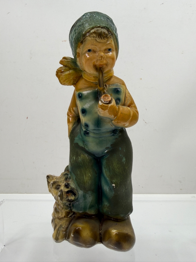 Vintage Polychrome Chalkware Figurine 8.5H (RSF) [Photo 2]