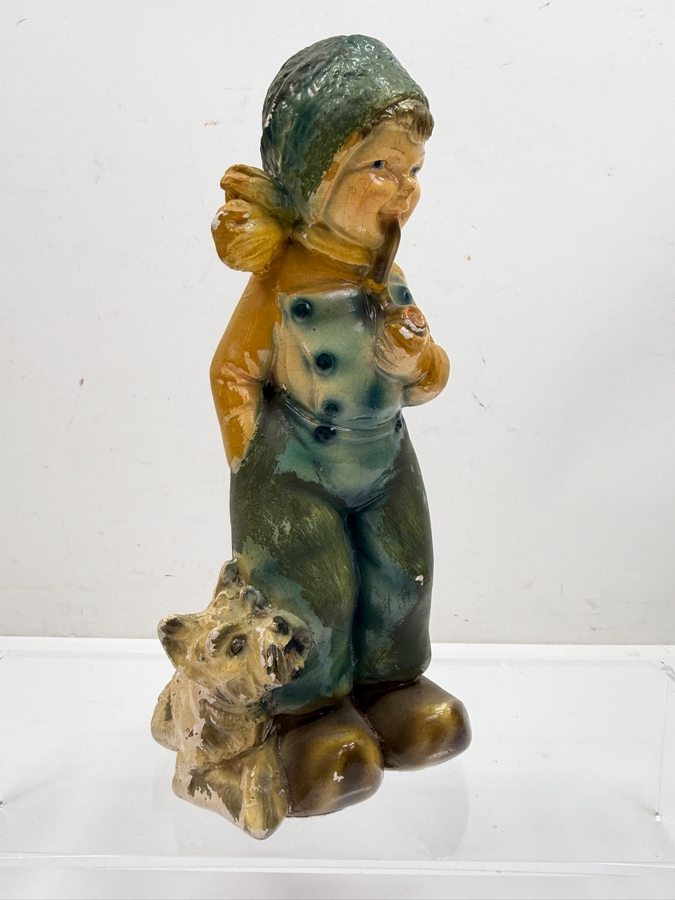 Vintage Polychrome Chalkware Figurine 8.5H (RSF) [Photo 4]