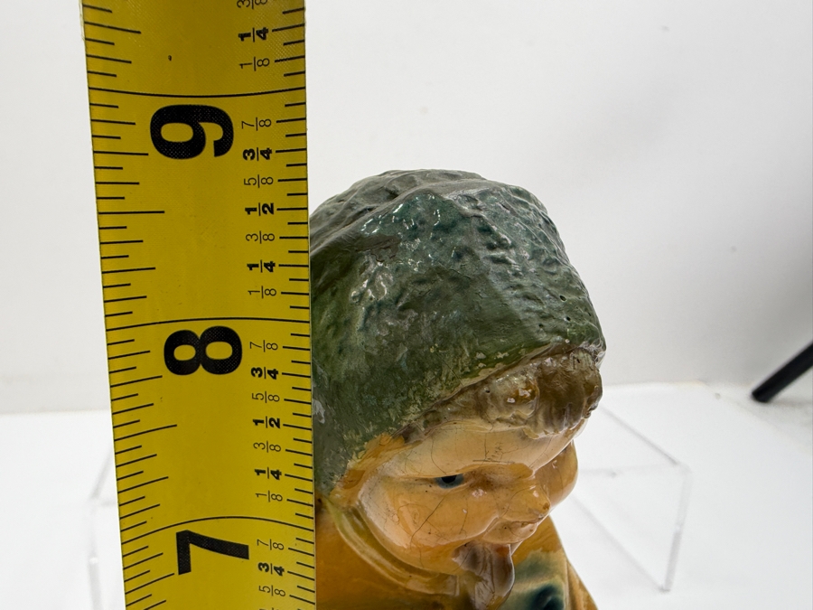 Vintage Polychrome Chalkware Figurine 8.5H (RSF) [Photo 9]