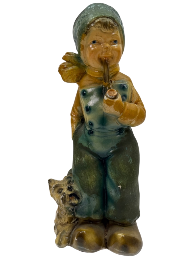 Vintage Polychrome Chalkware Figurine 8.5H (RSF)