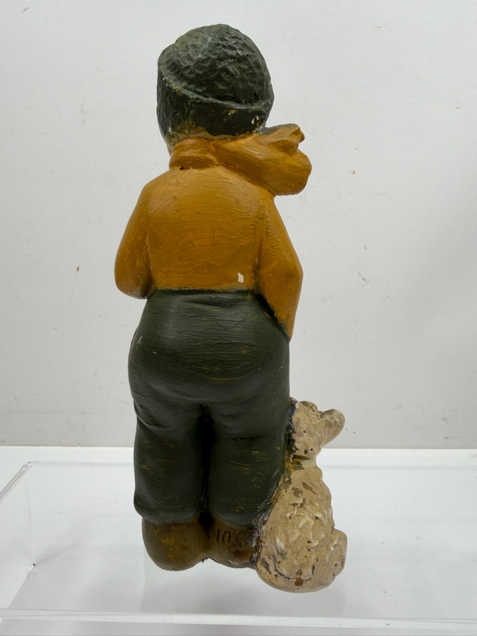 Vintage Polychrome Chalkware Figurine 8.5H (RSF) [Photo 5]