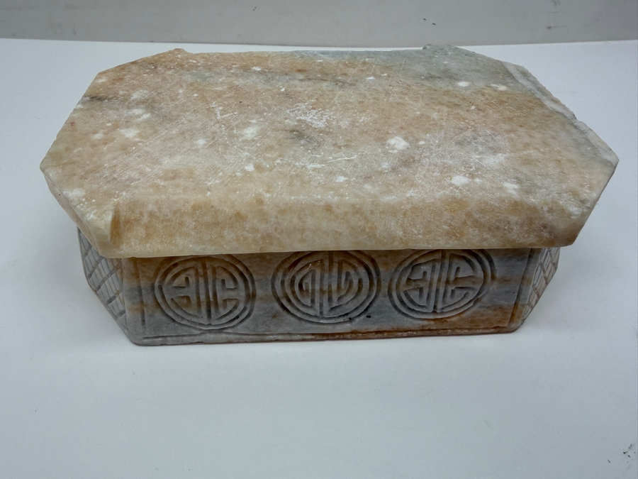 Vintage Asian Carved Stone Sculpture Of Shou Lao (Taoist God Of Longevity) On Stone Base Weighs 27lbs 16'H (RSF) [Photo 13]
