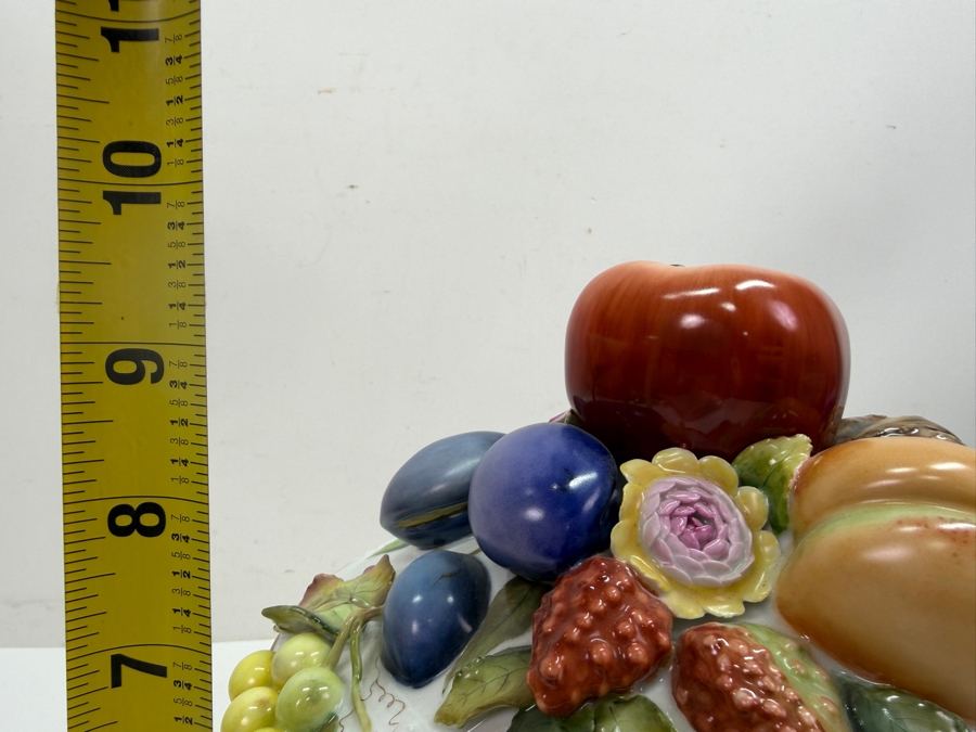 Herend Hungary Hand Painted 'First Edition' Porcelain Soup Tureen With Fruit Applications 12W X 9.5H Retails $5,760 (RSF) [Photo 13]